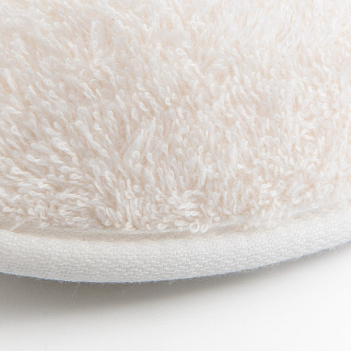 Closeup of Nacre Yves Delorme Etoile Slippers