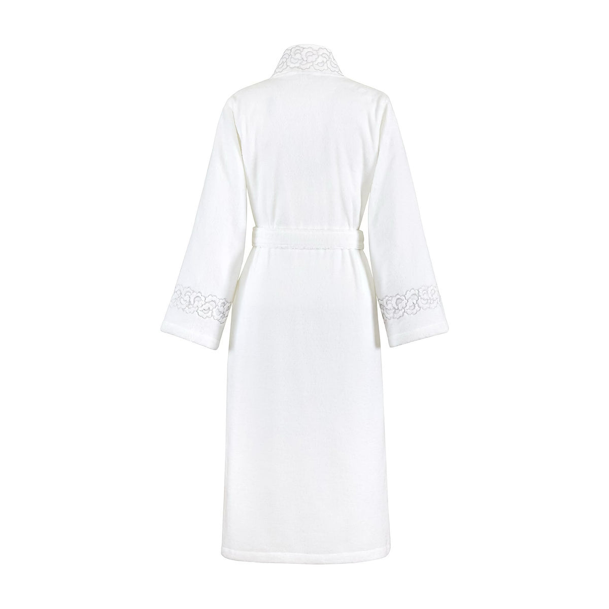 Back of Yves Delorme Festons Bath Robe