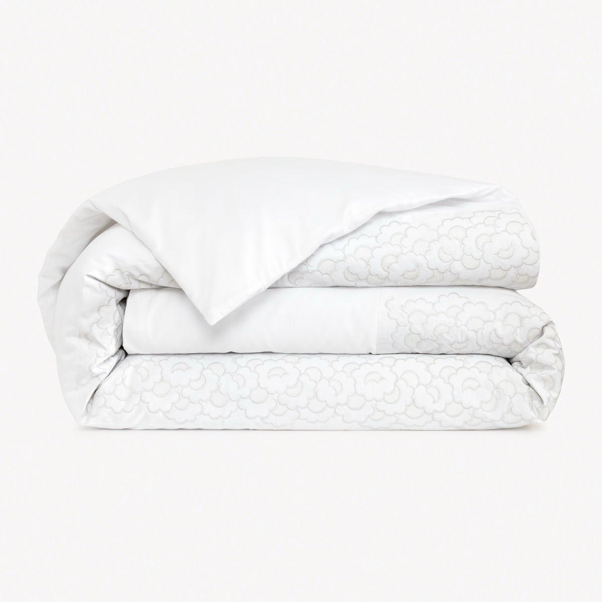 Folded Duvet Cover of Yves Delorme Festons Bedding