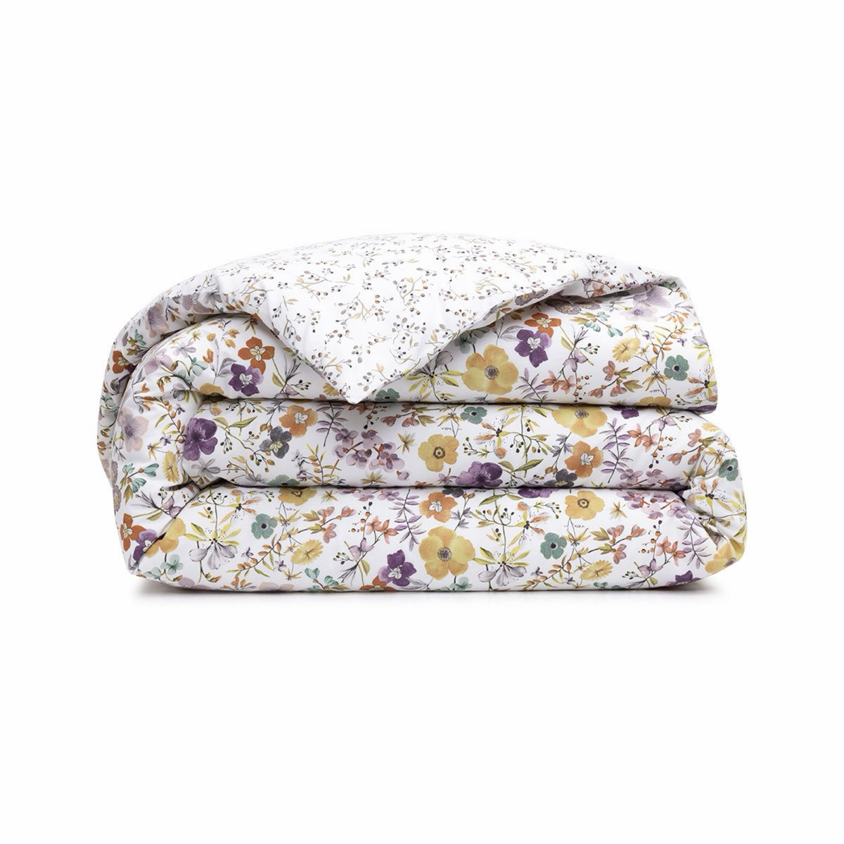 Folded Duvet Cover from Yves Delorme Fleurs Bedding Collection