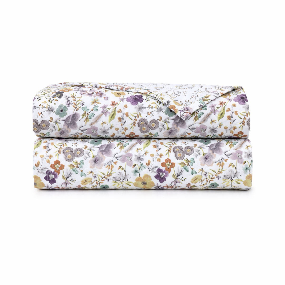 Quilted Coverlet from Yves Delorme Fleurs Bedding Collection