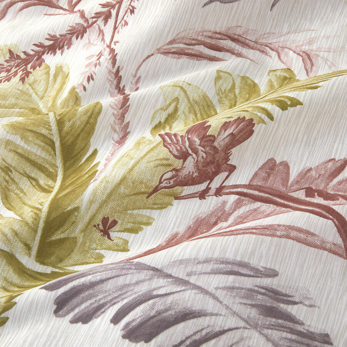 Fabric Closeup of Yves Delorme Fresque Duvet Cover