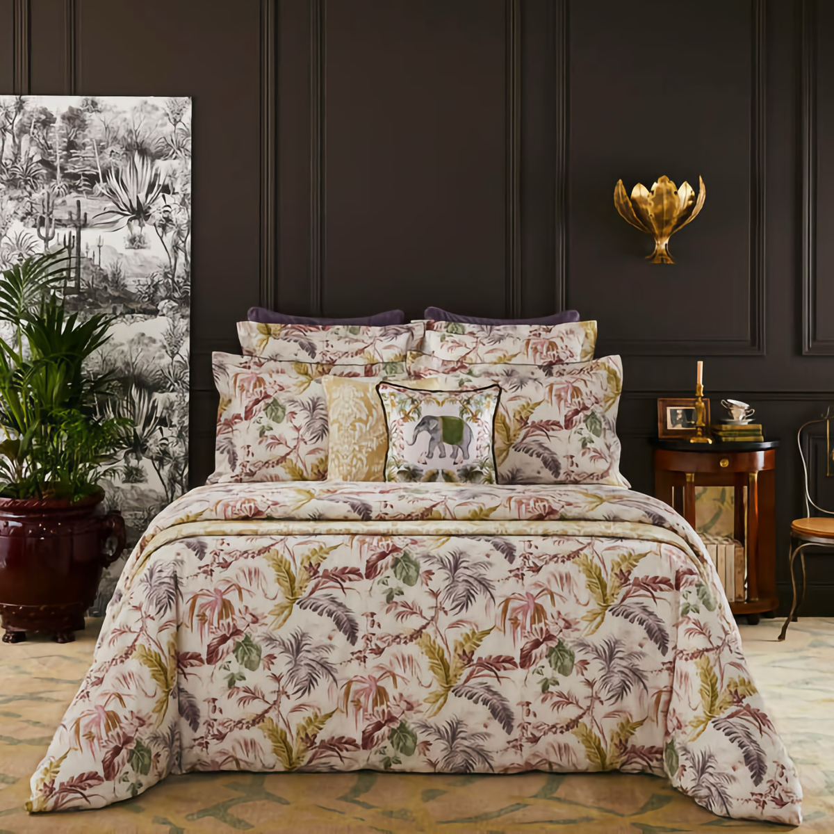 Full Bed in Yves Delorme Fresque Bedding Collection