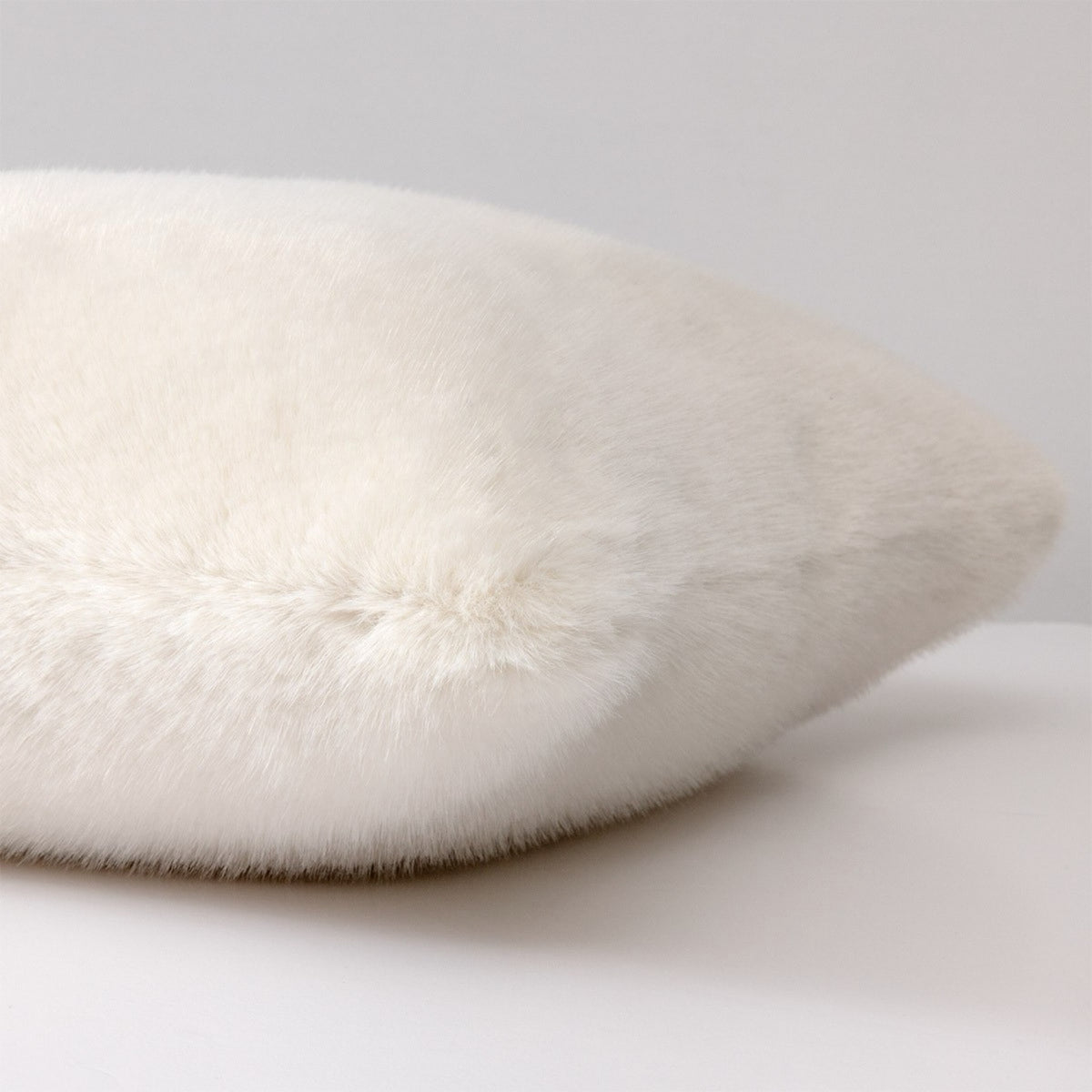 Closeup of Neige Yves Delorme Frisson Decorative Pillow