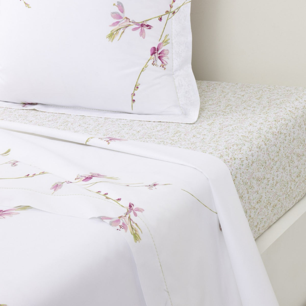 Flat Sheet of Yves Delorme Gaura Bedding Collection