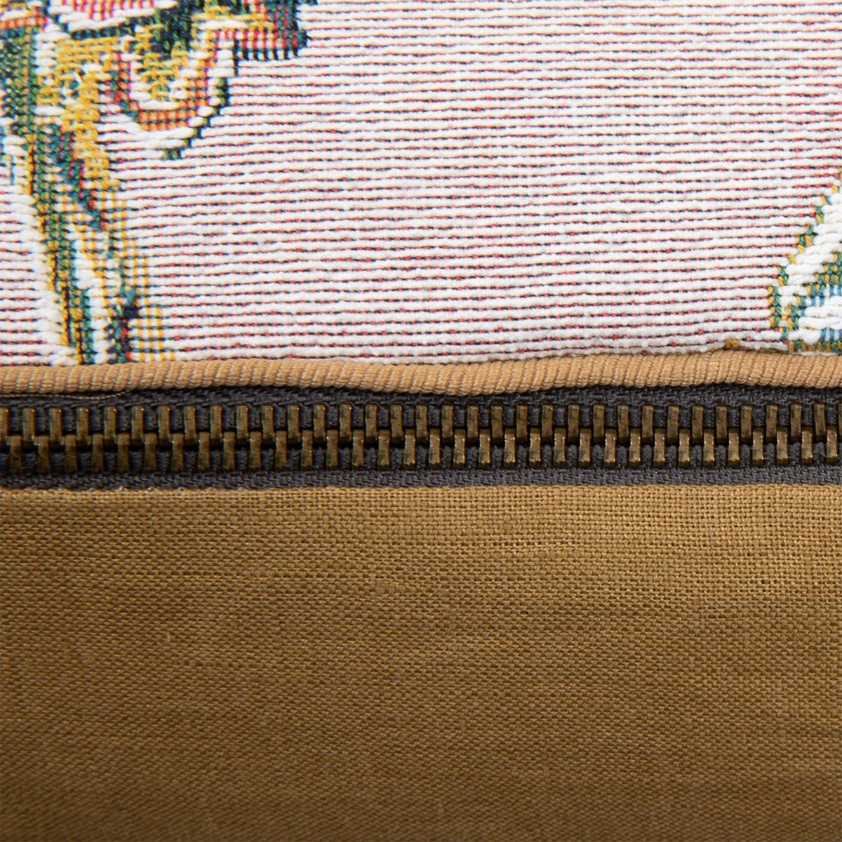 Zipper of Yves Delorme Golestan Decorative Pillow in Sienna Color
