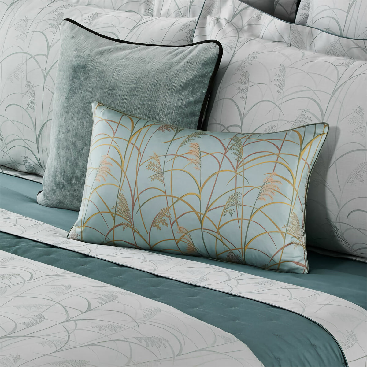 Closeup of Yves Delorme Graminee Bedding