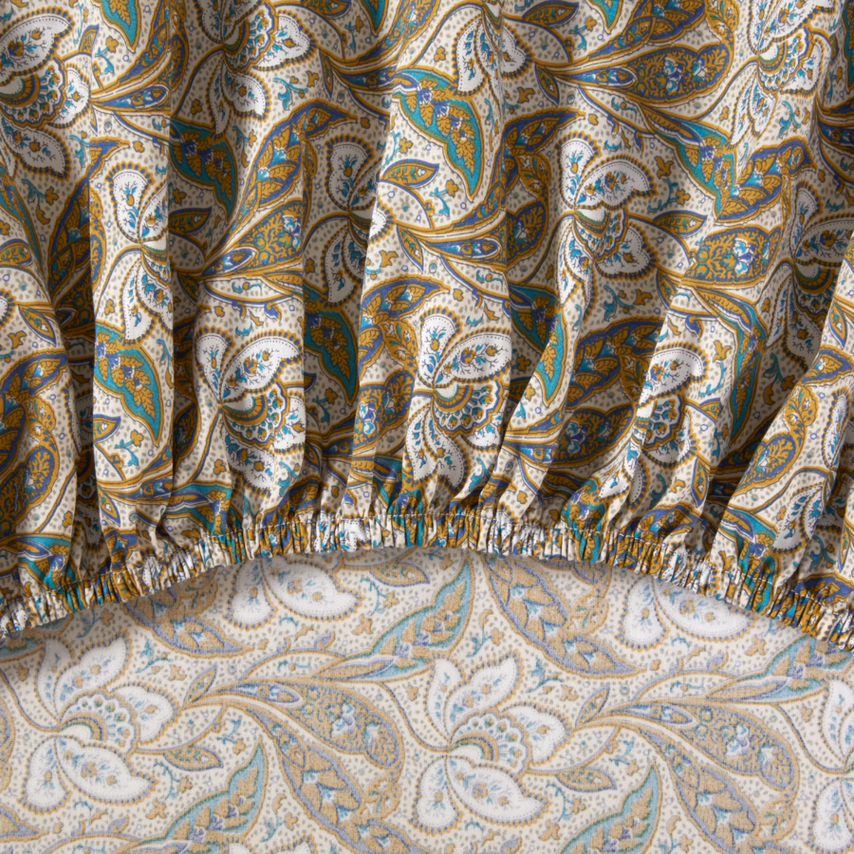 Fitted Sheet Detail of Yves Delorme Grimani Bedding