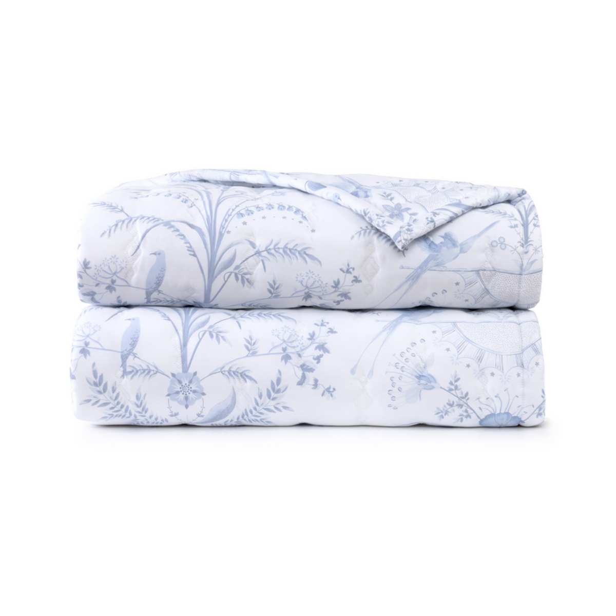 Quilted Coverlet from Yves Delorme Herbier Bedding Collection