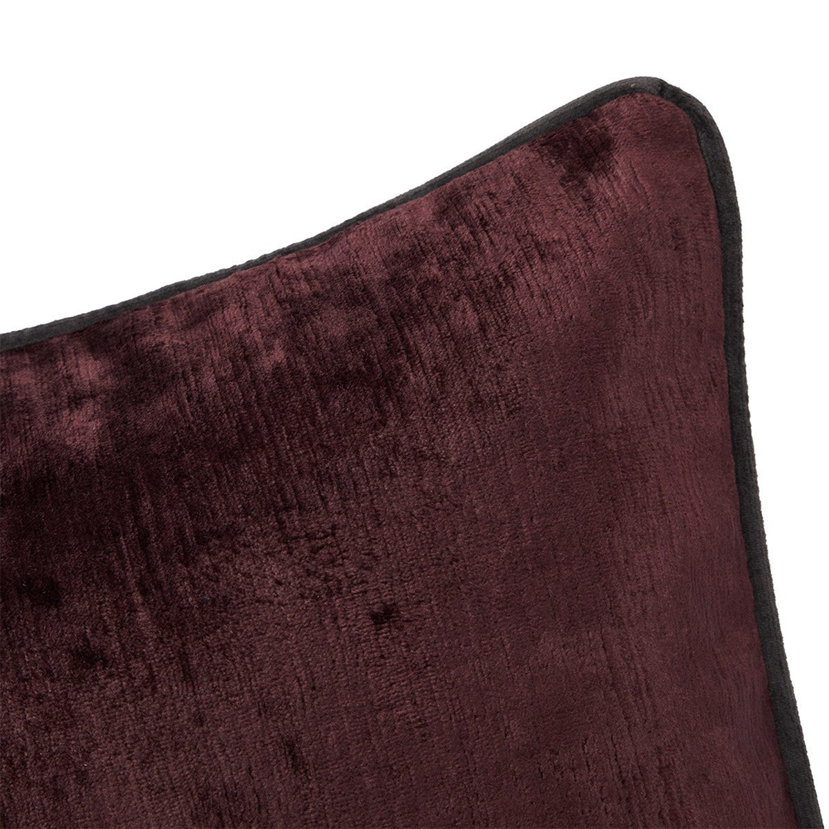 Close Up Image of Yves Delorme Iosis Boromee Decorative Pillow in Grenache Color