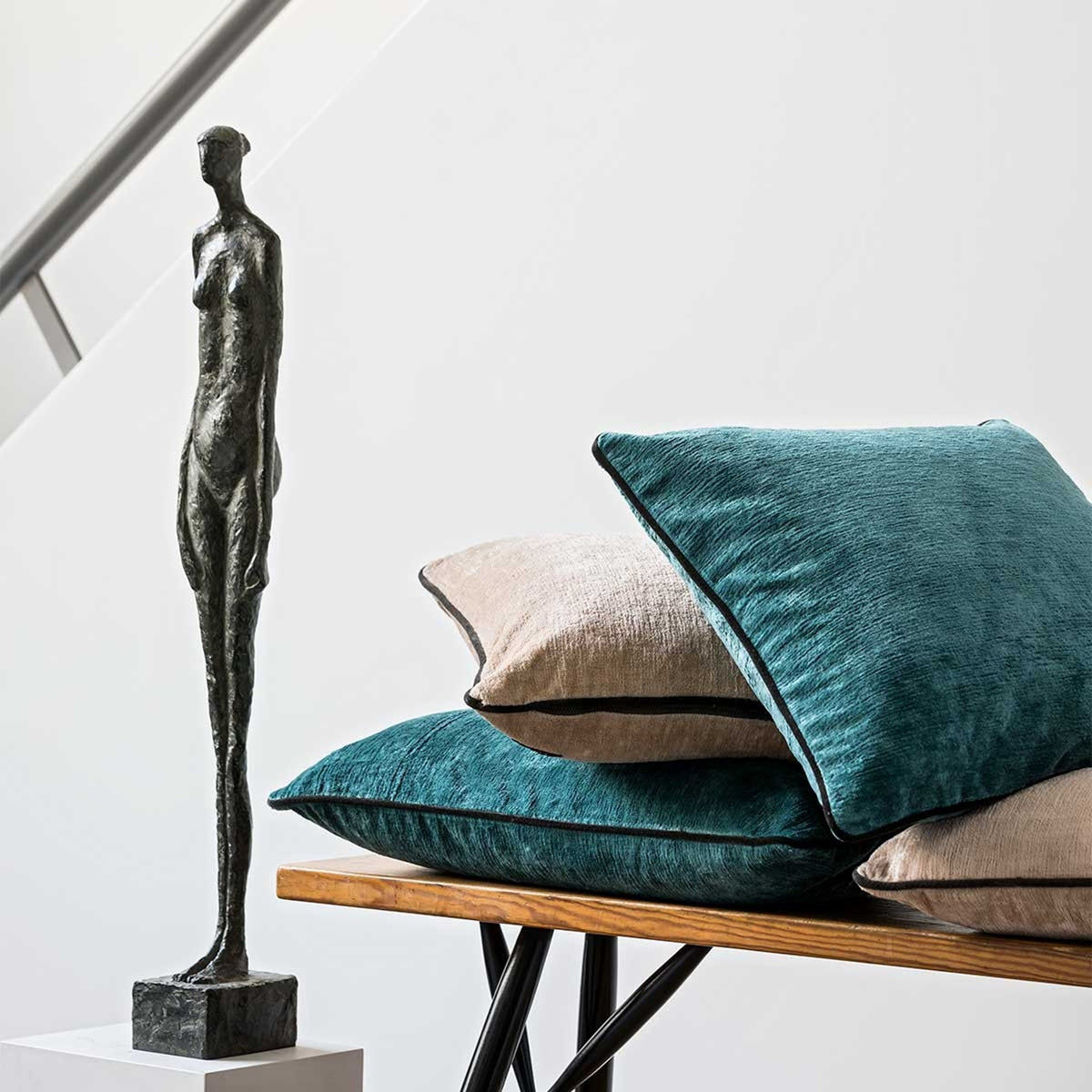 Lifestyle Image of Yves Delorme Iosis Boromee Decorative Pillows