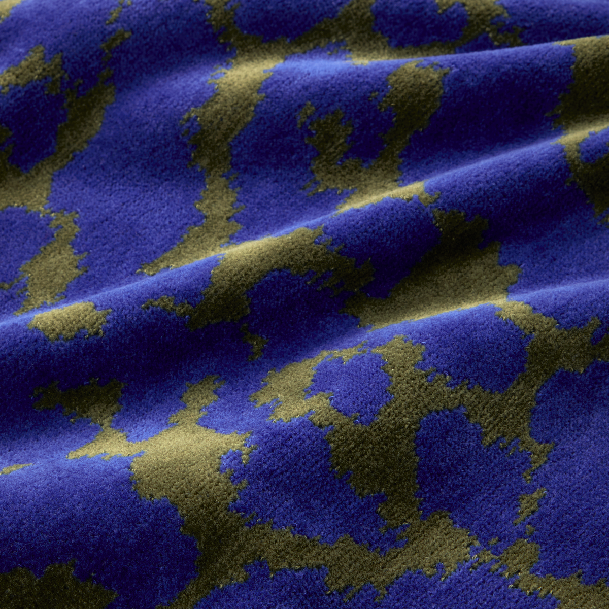 Swatch Sample of Yves Delorme Jaguar Beach Towel in Indigo Color