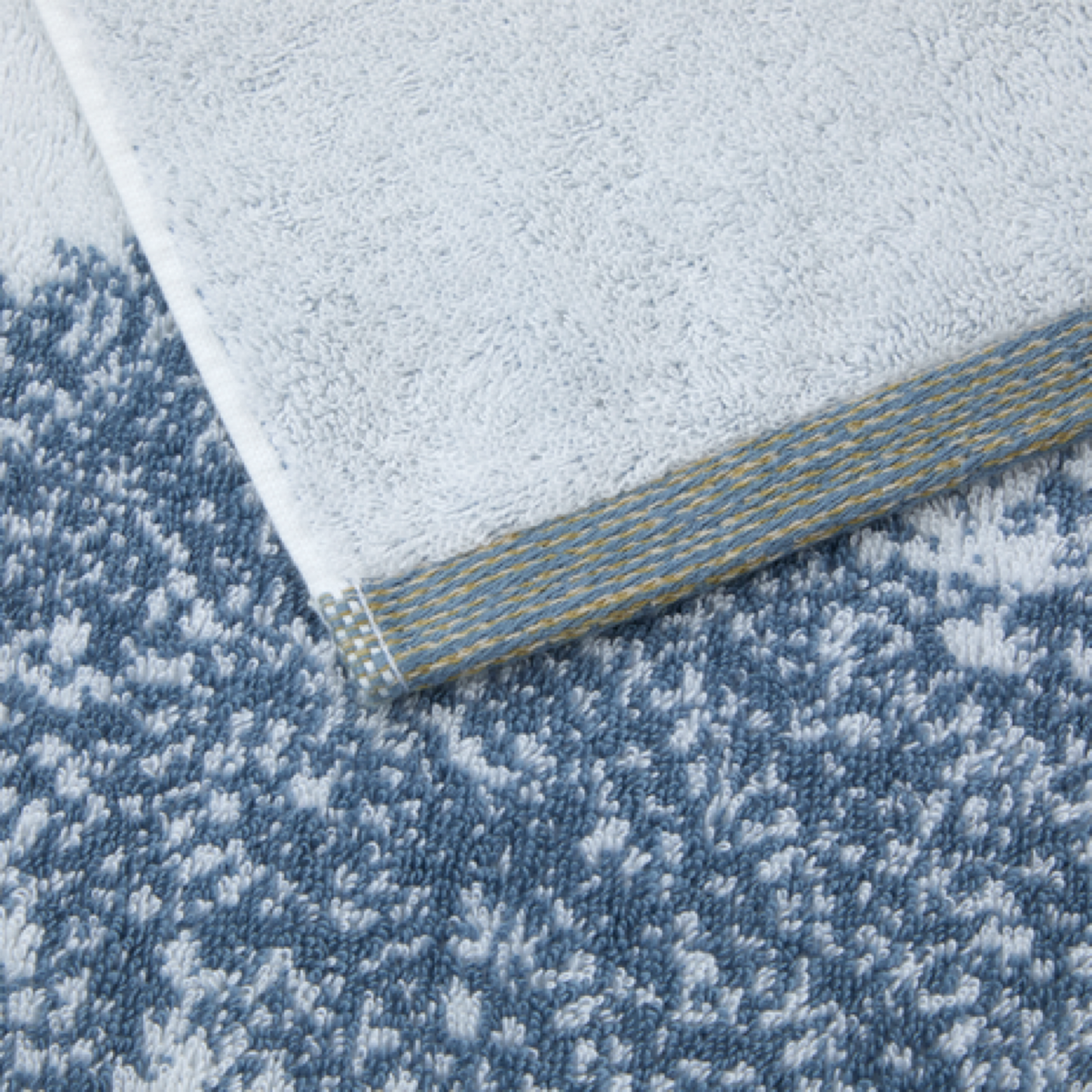 Closeup of Yves Delorme Lande Bath Towels