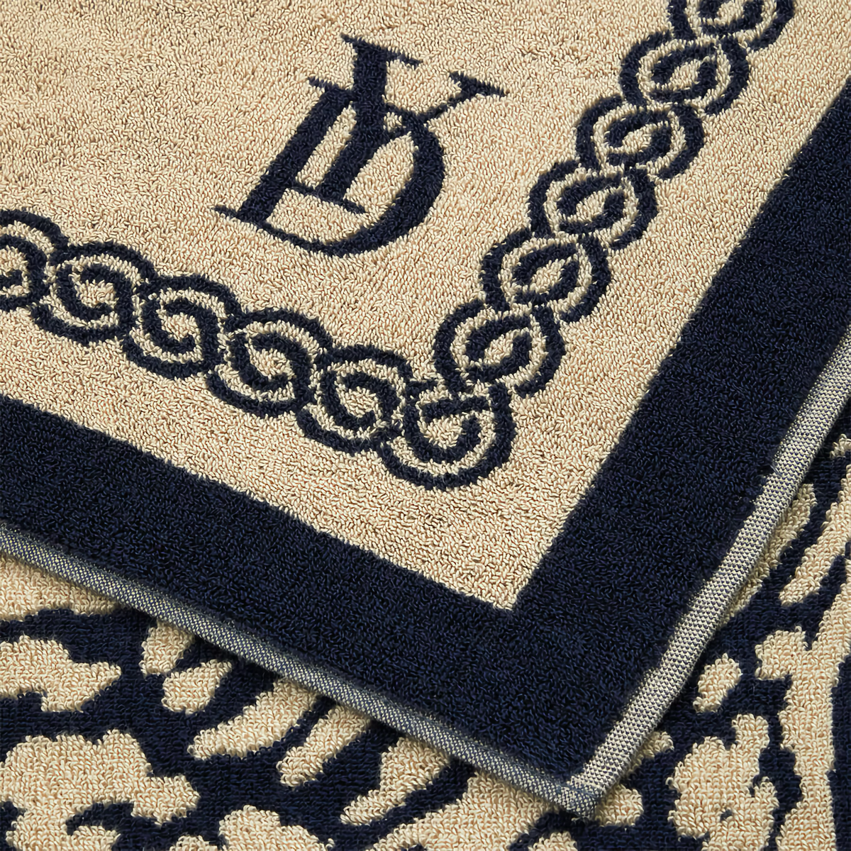 Detailed View of Yves Delorme Leopard Beach Towels