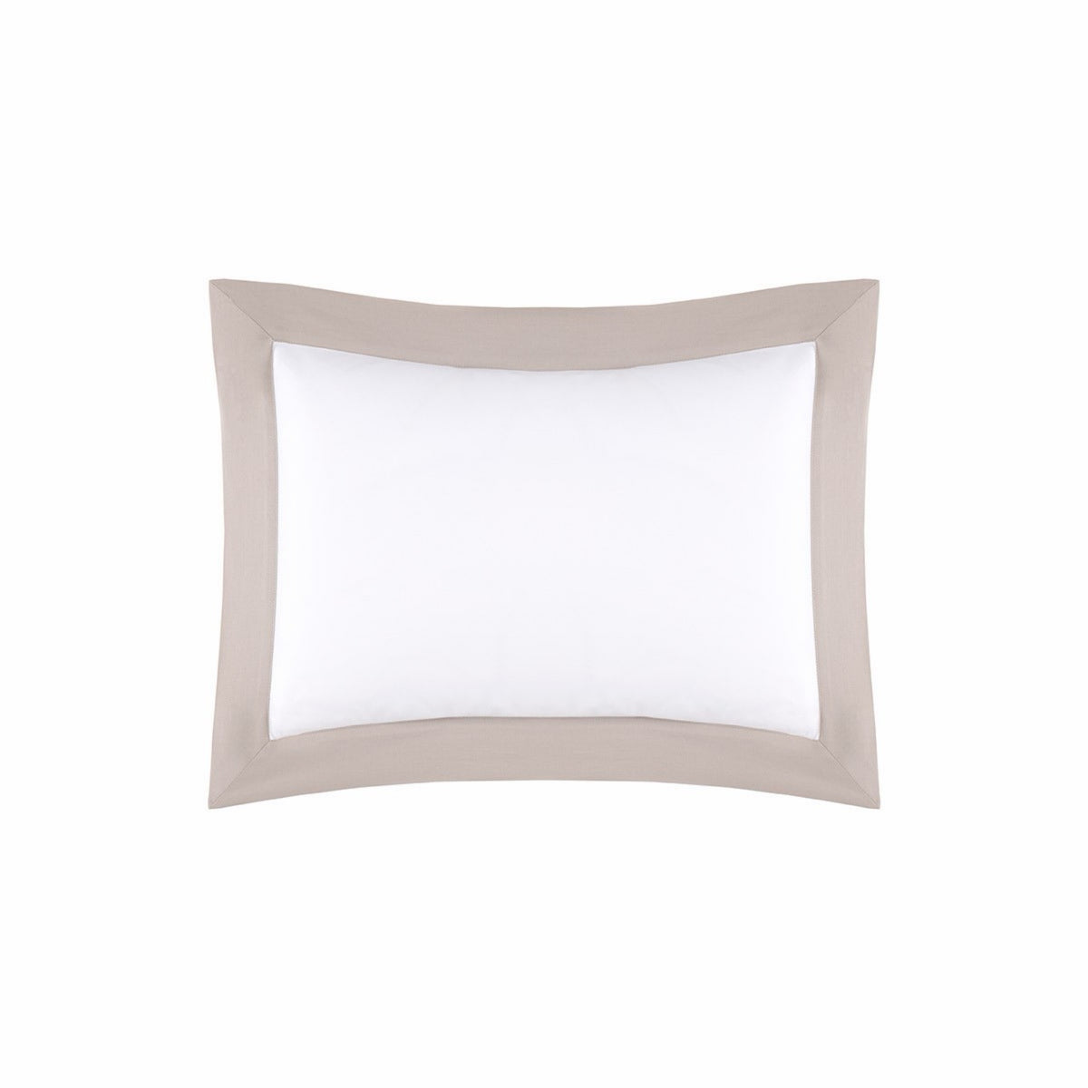 Yves Delorme Linéa Boudoir Sham with a Loutre border, crafted from organic long-staple cotton
