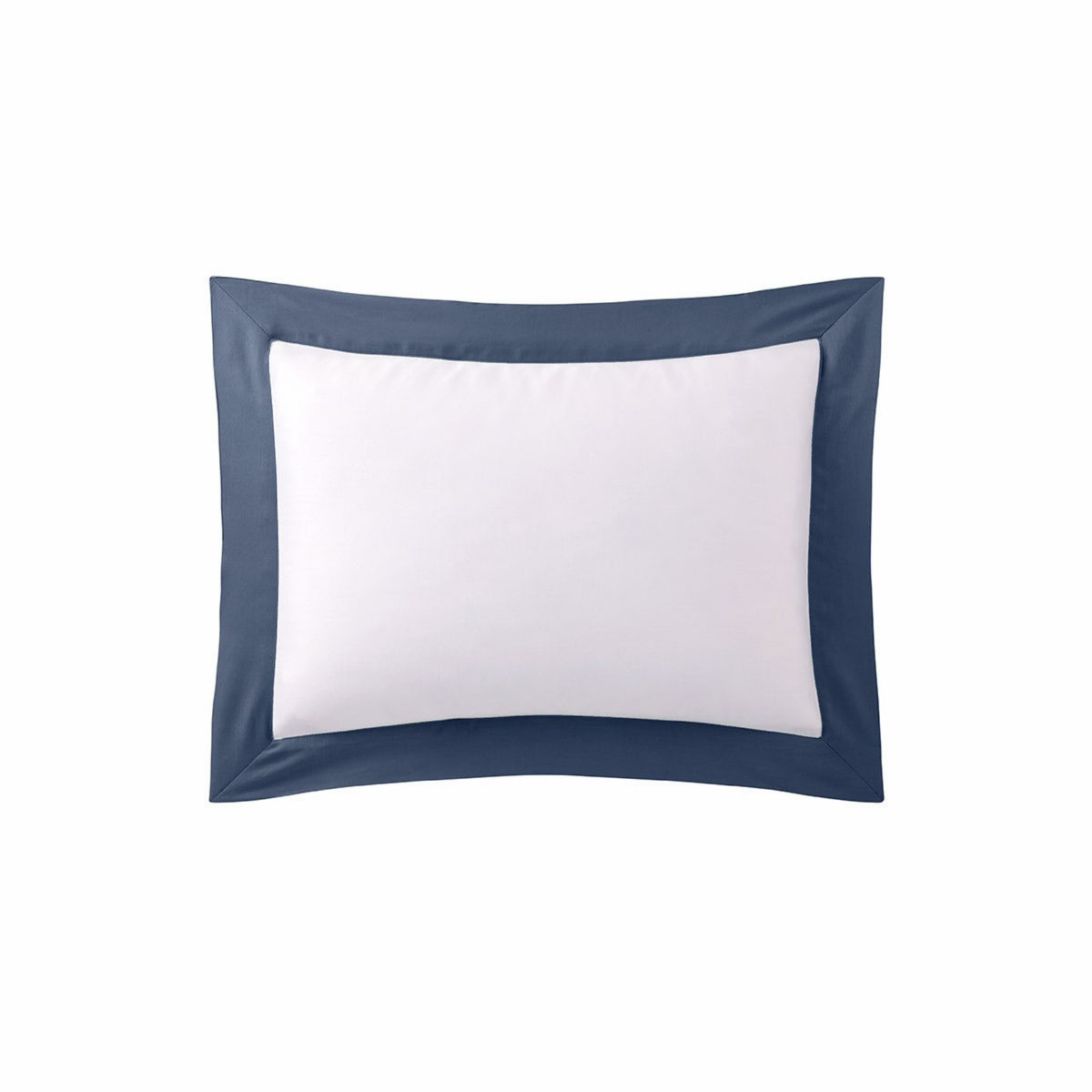 Yves Delorme Linéa Boudoir Sham with a Outremer border, crafted from organic long-staple cotton