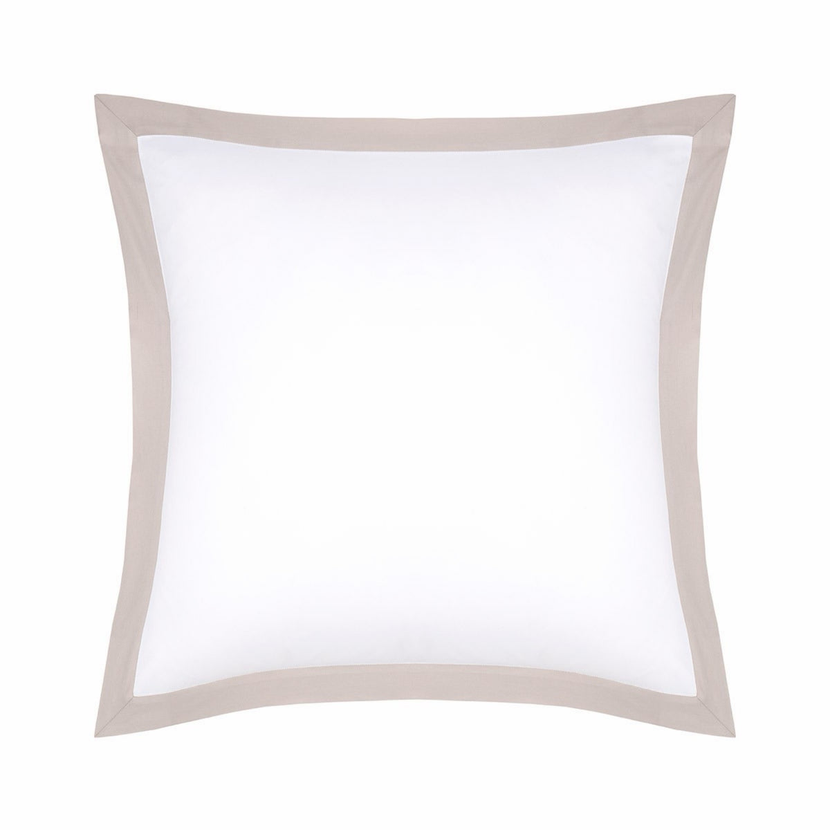 Yves Delorme Linéa Euro Sham with a Loutre border, crafted from organic long-staple cotton