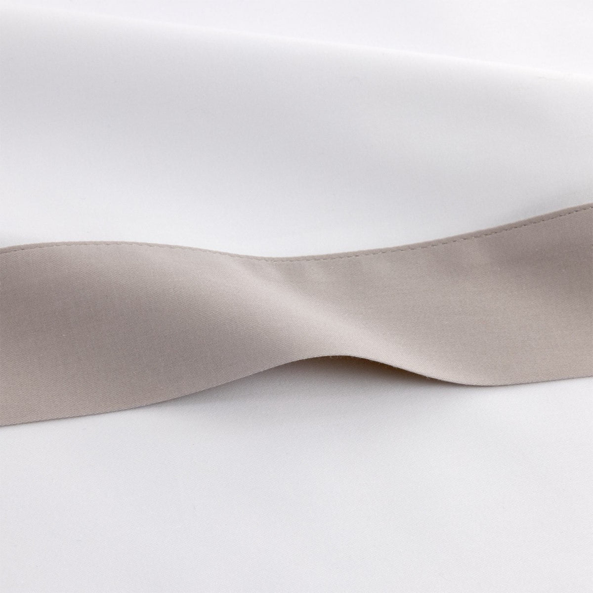 Fabric Closeup of Yves Delorme Linea Bedding in Loutre color