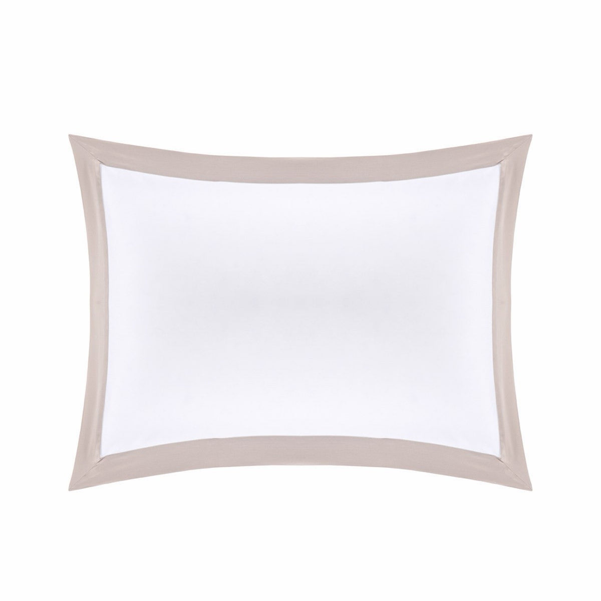 Yves Delorme Linéa Sham with a Loutre border, crafted from organic long-staple cotton