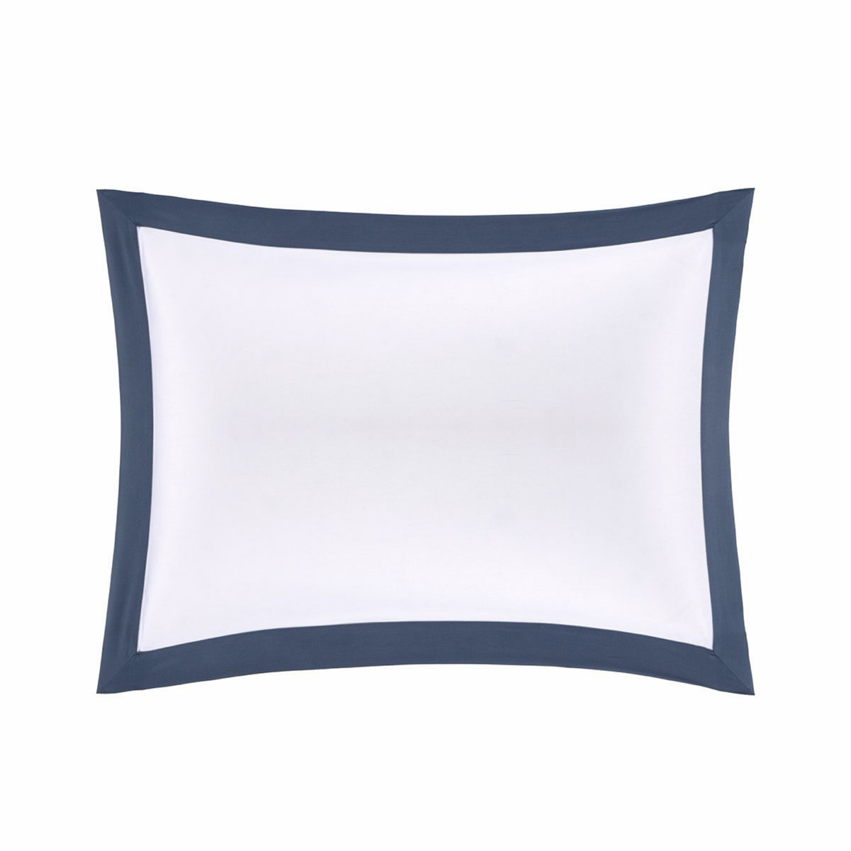 Yves Delorme Linéa Sham with a Outremer border, crafted from organic long-staple cotton