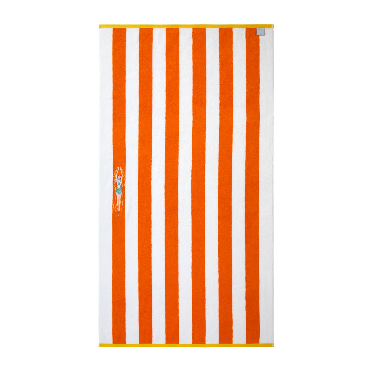 Back View of Yves Delorme Nageuse Beach Towel
