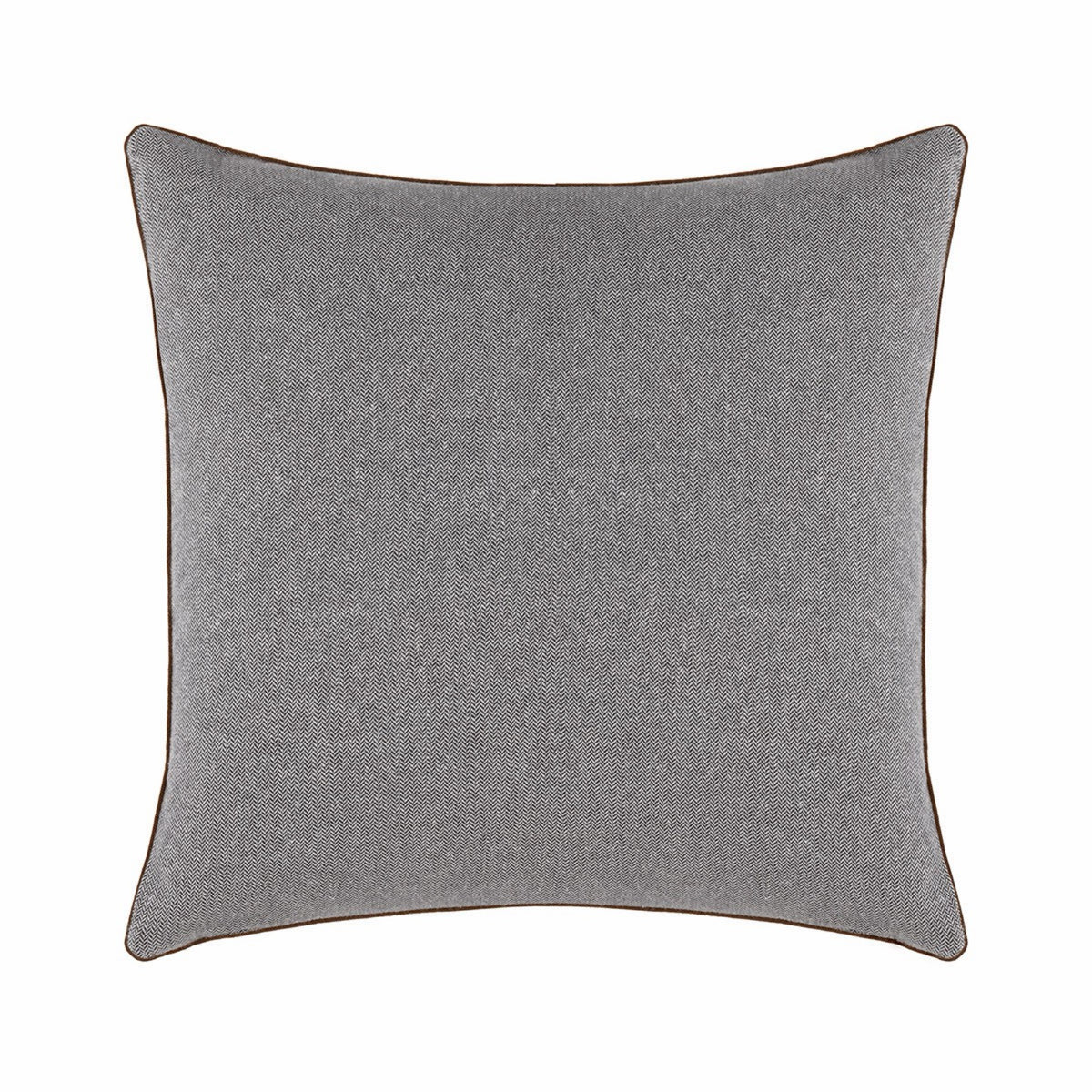 Back of Creme Yves Delorme Octavio Decorative Pillow