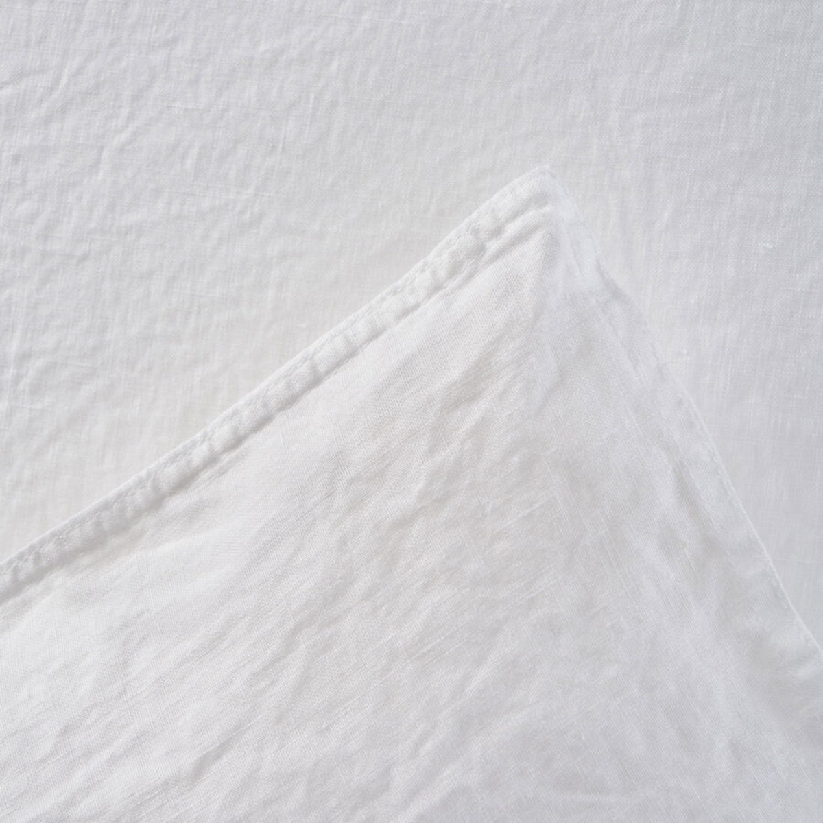 Duvet Cover Detail of White Yves Delorme Originel Bedding