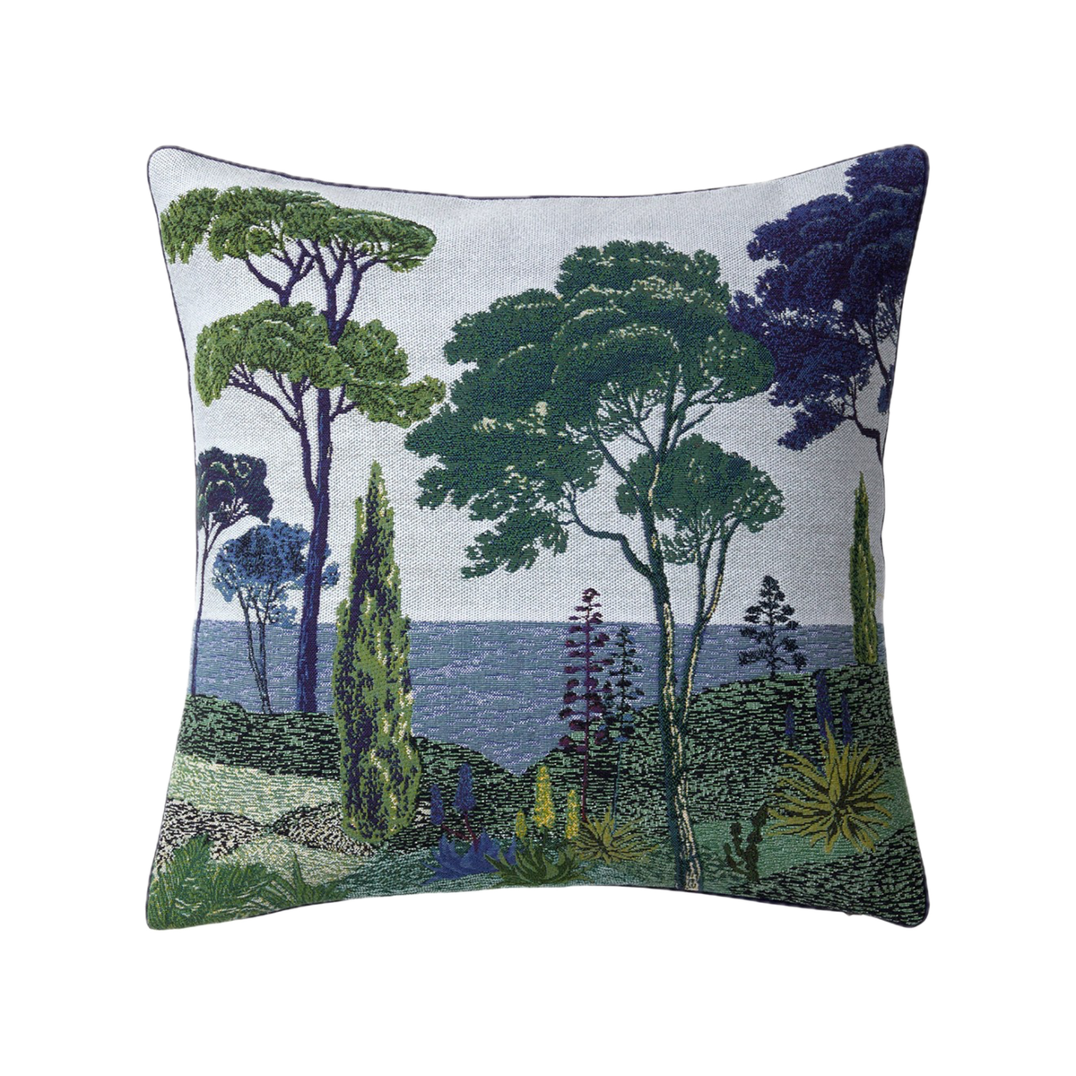 Decorative Pillow of Yves Delorme Parc Bedding in Azure Design