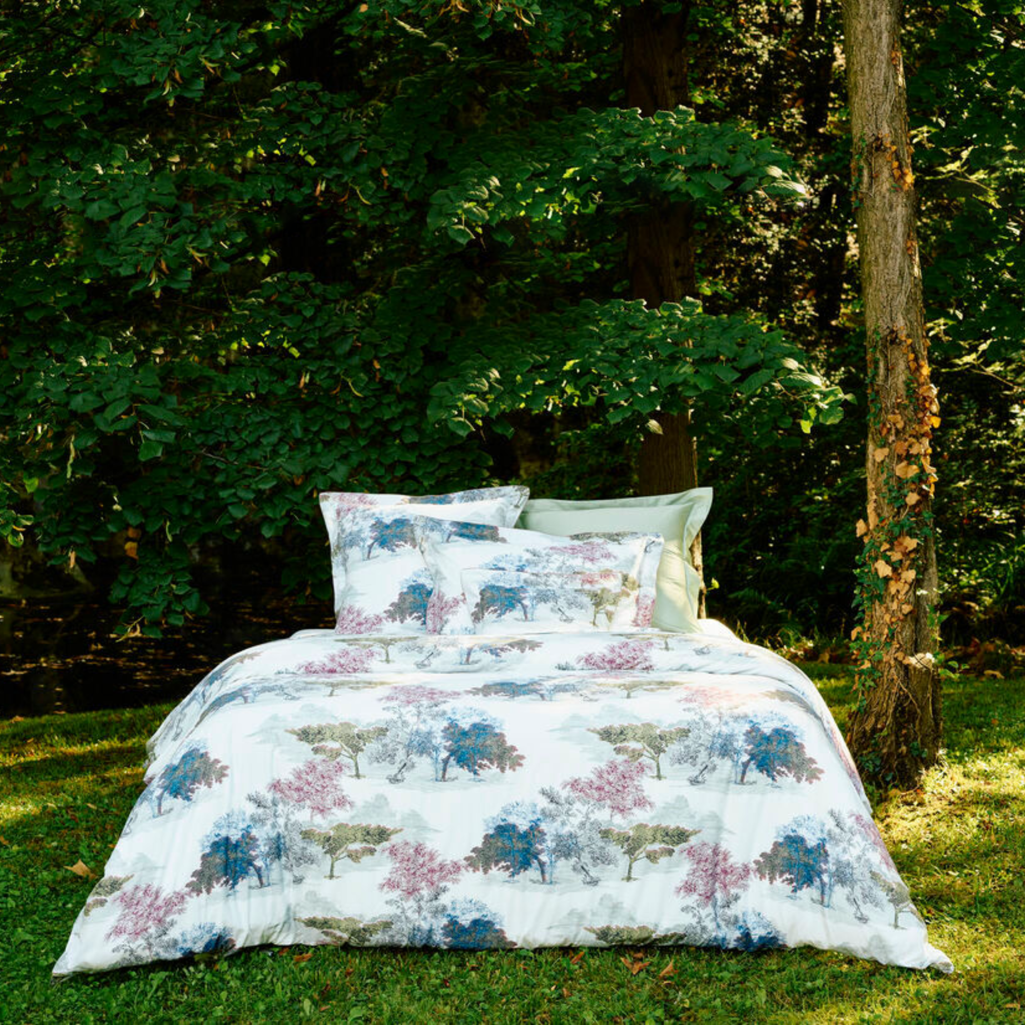 Lifestyle Shot of Yves Delorme Parc Bedding