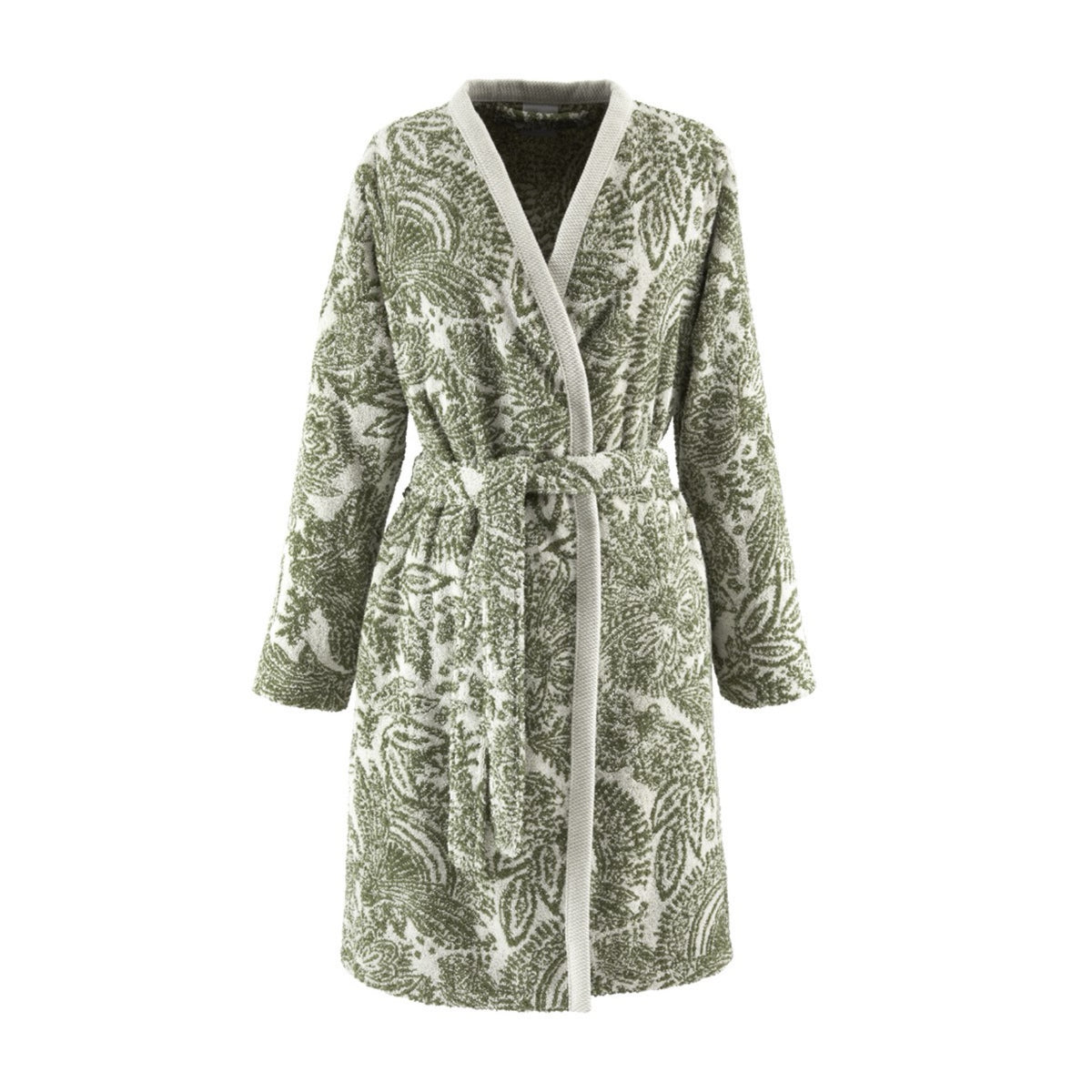Front View of Yves Delorme Patio Bath Robe