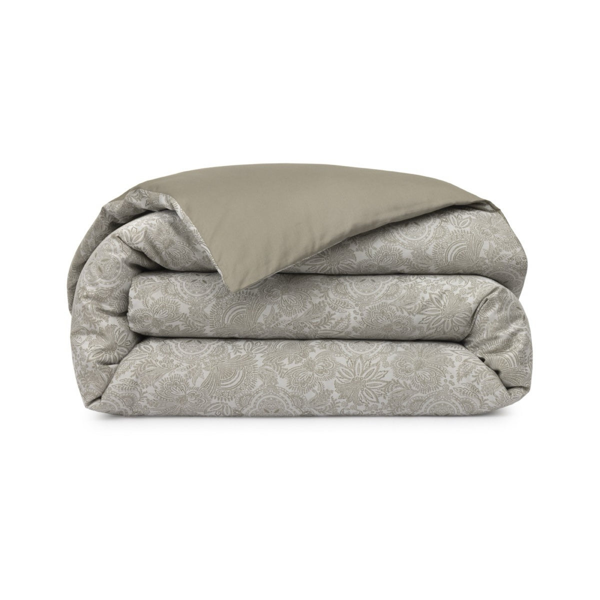 A folded Duvet Cover of Yves Delorme Patio Bedding, shown against a white background.