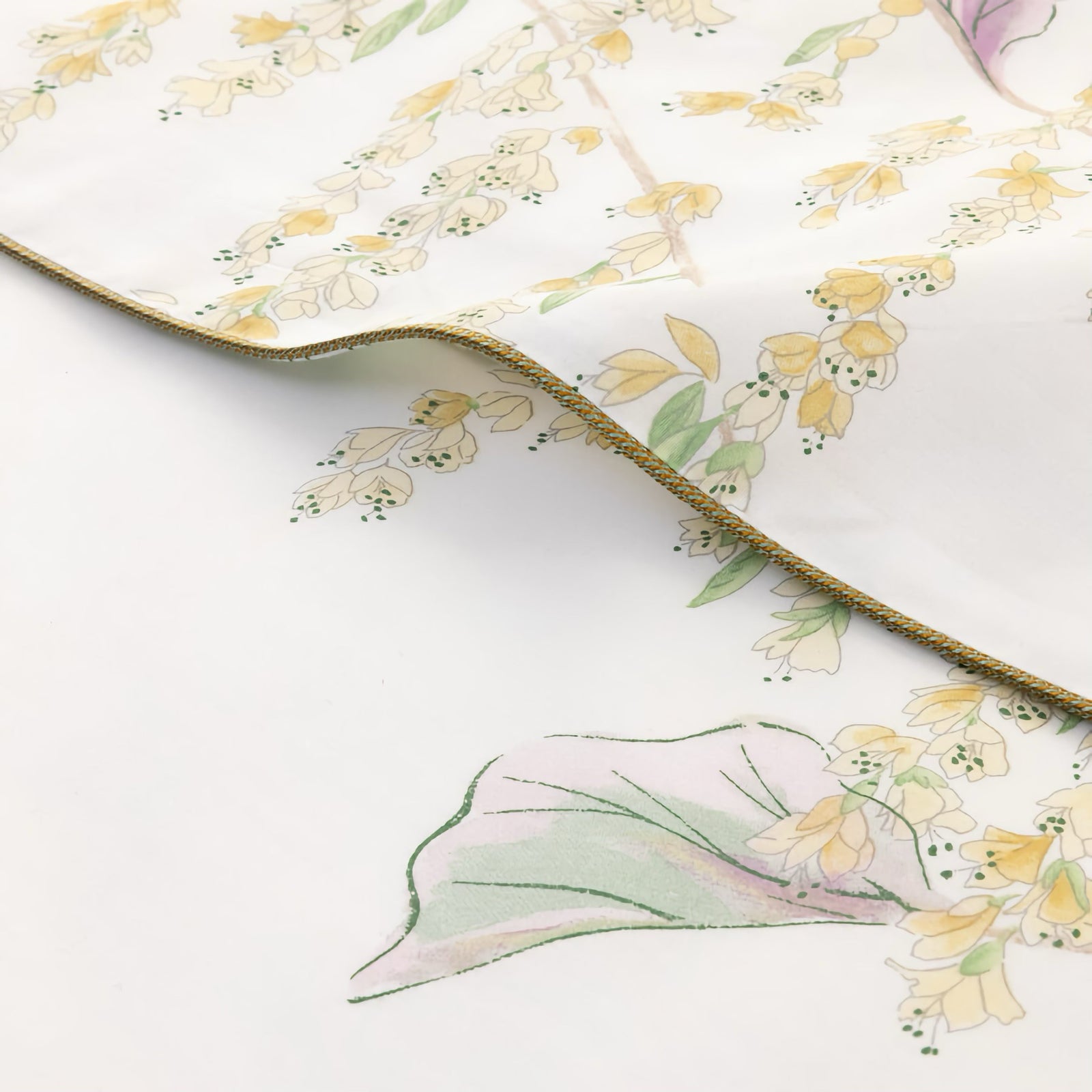 Bed in Yves Delorme Pollen Bedding