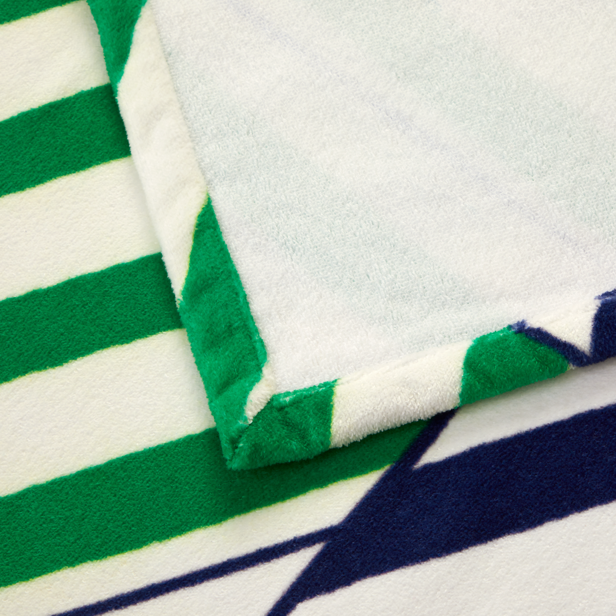 Close Up Shot of Yves Delorme Regates Beach Towel
