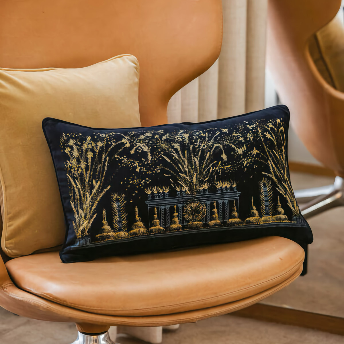 Lifestyle Shot of Yves Delorme Royal Decorative Pillow