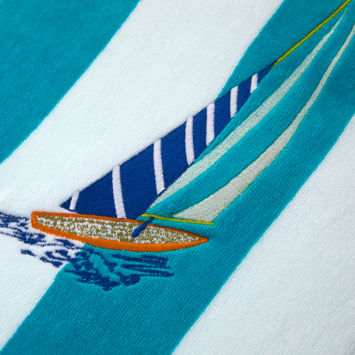 Detail Shot of Yves Delorme Sailing Beach Towel