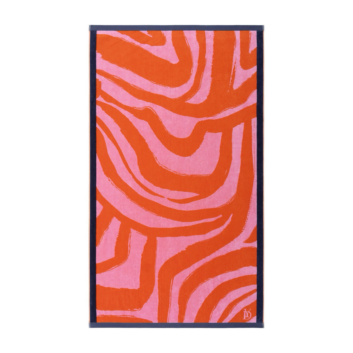 Pivoine Yves Delorme Solaire Beach Towel laid flat against white background