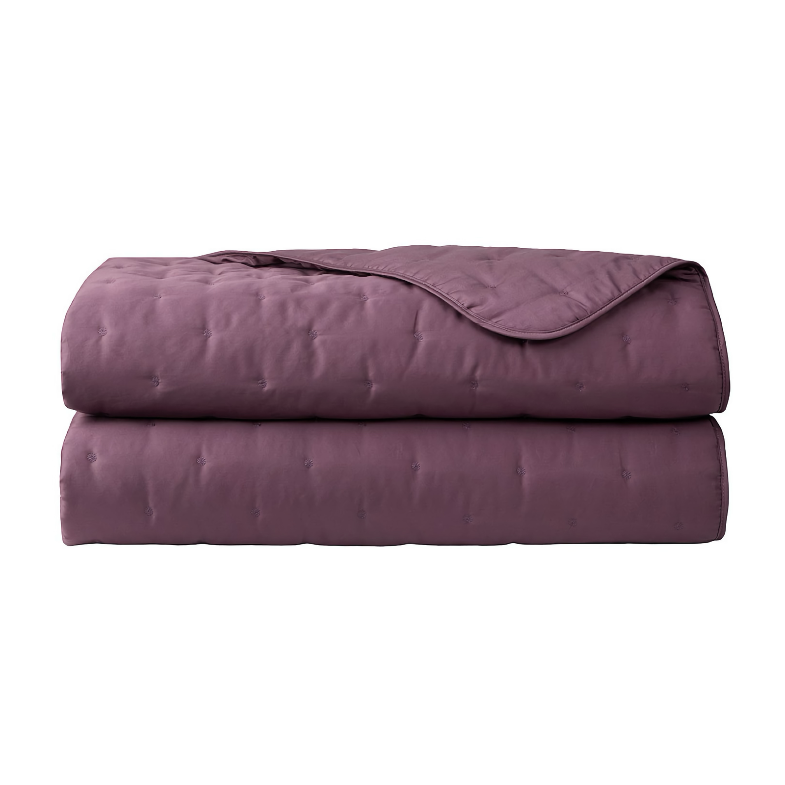 Quilted Coverlet of Yves Delorme Triomphe Bedding in Iris