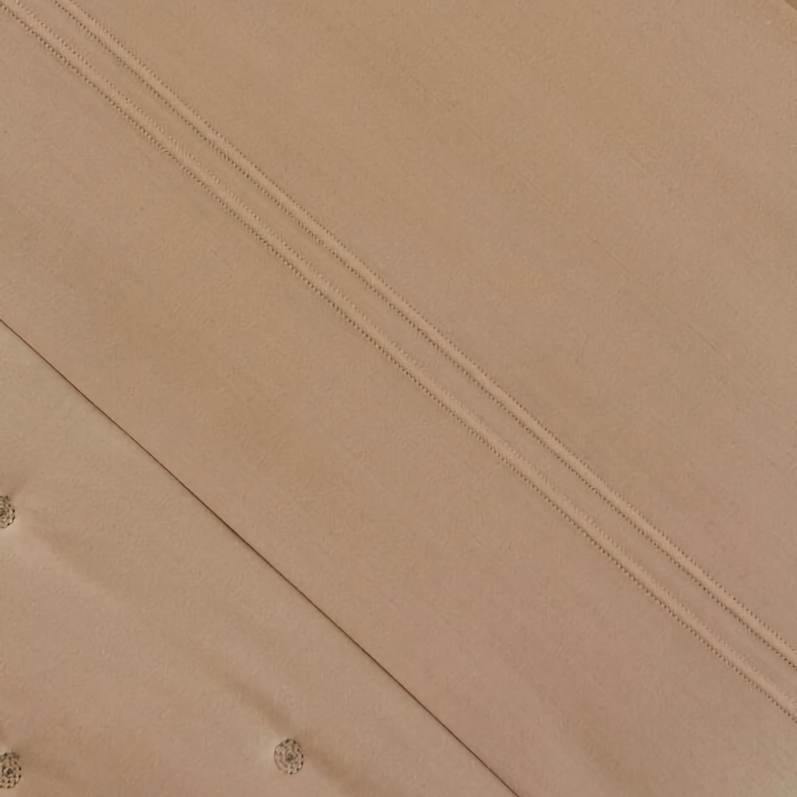 Full Bed Dressed in Dune Yves Delorme Triomphe Bedding Fine Linen