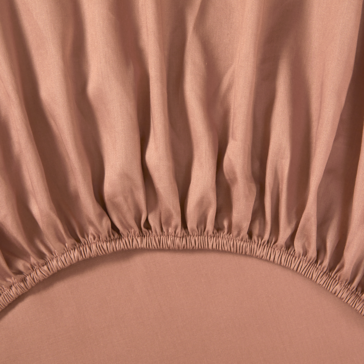 Bottom of Fitted Sheet of Yves Delorme Triomphe Bedding in Sienna Color