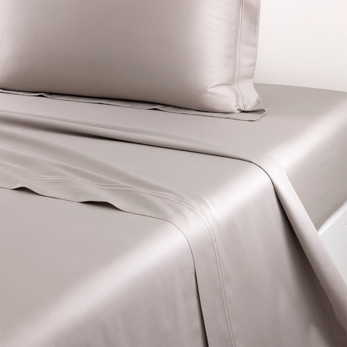 Flat Sheet from Yves Delorme Triomphe Bedding in Loutre color