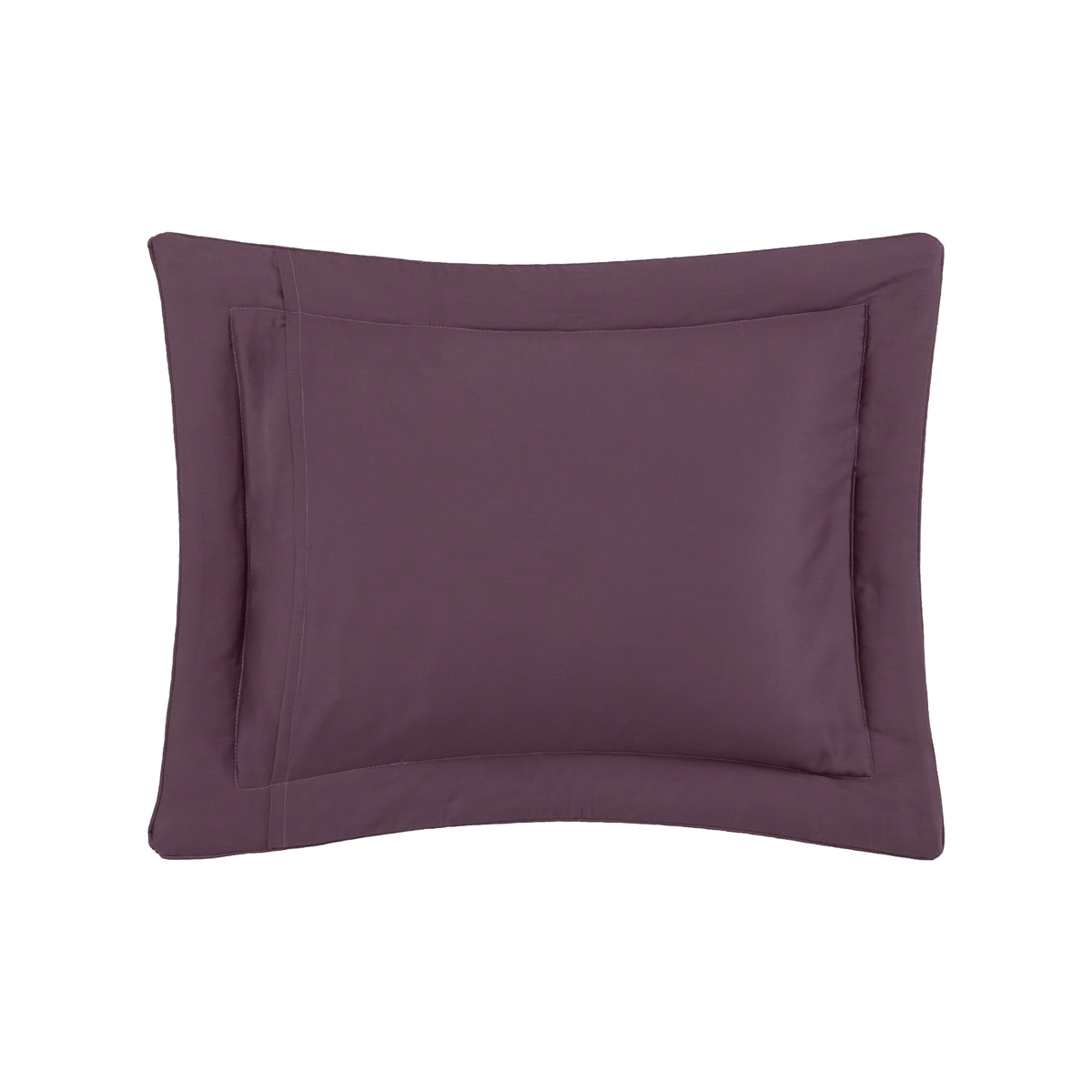 Quilted Boudoir Sham Backside of Yves Delorme Triomphe Bedding in Iris