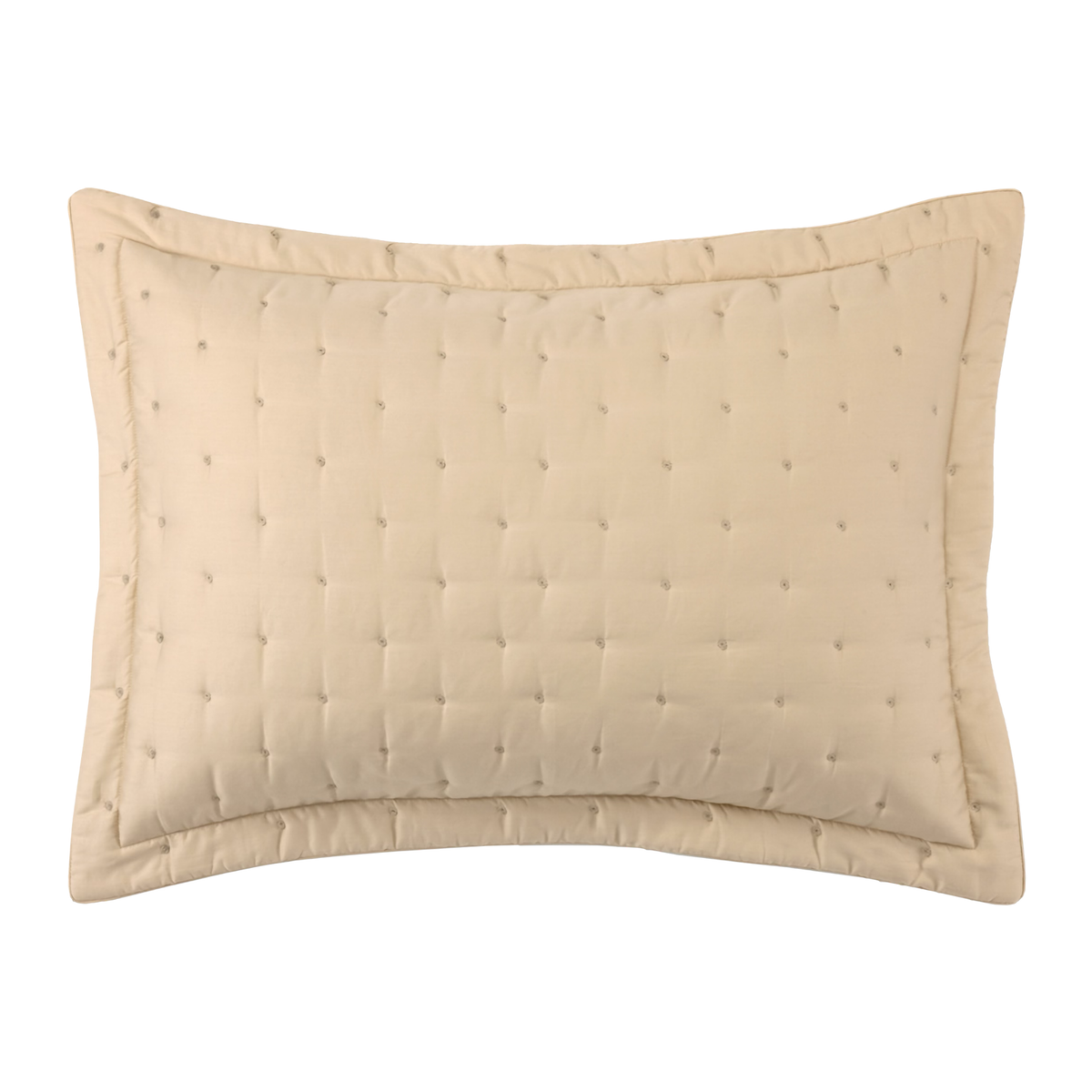 Quilted Sham of Yves Delorme Triomphe Bedding in Dune