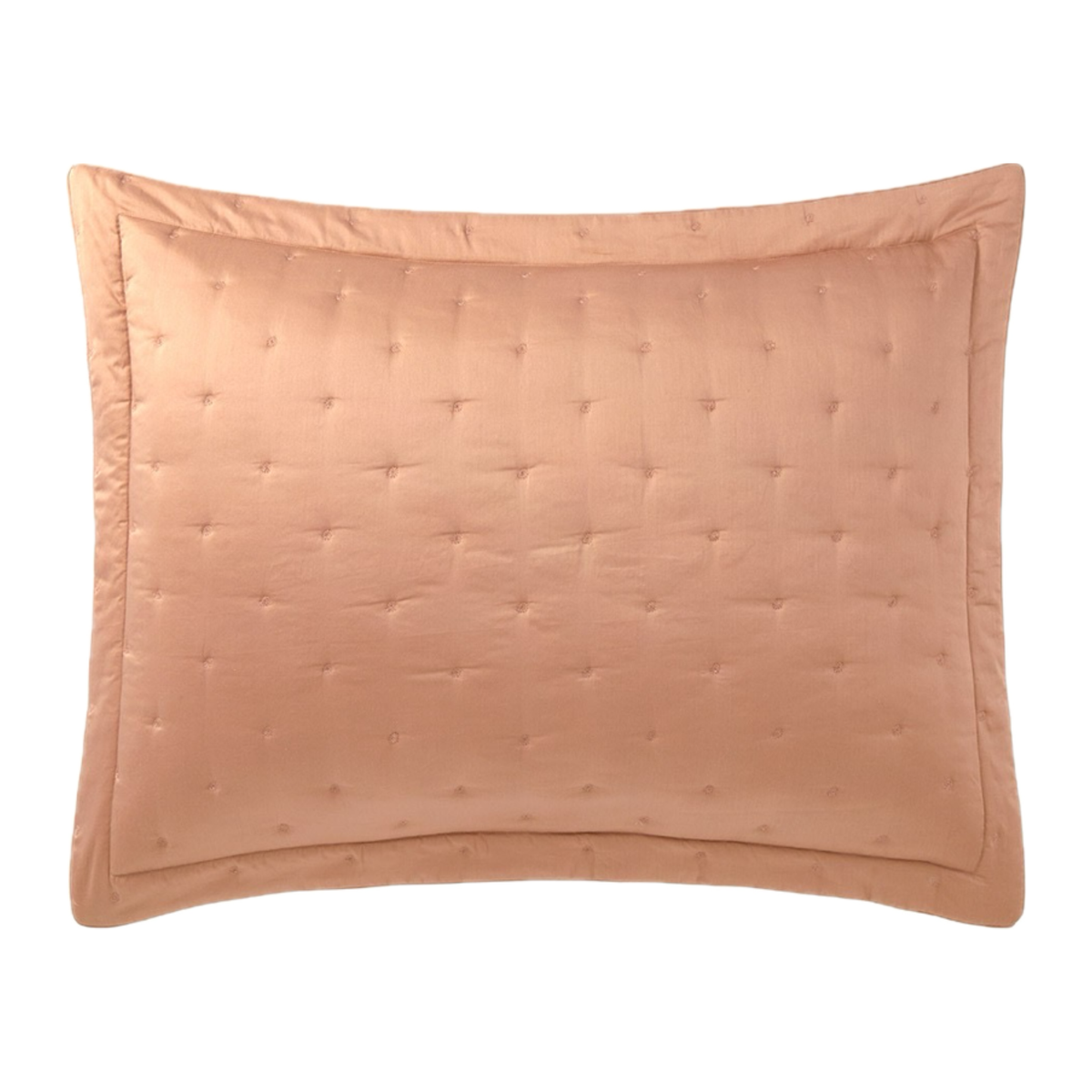 Sham of Yves Delorme Quilted Triomphe Bedding in Sienna Color