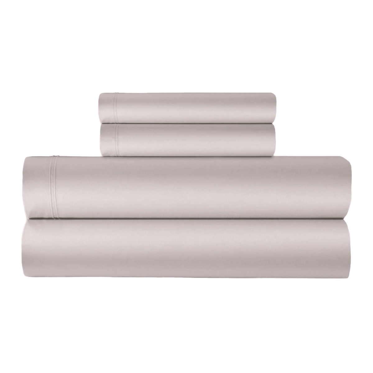 Sheet Set Stack of Yves Delorme Triomphe Bedding in Loutre color