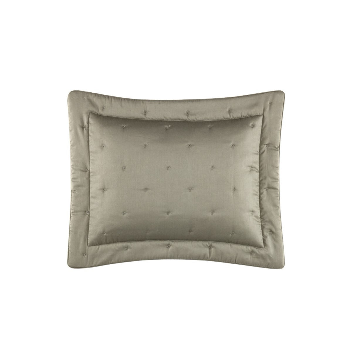 Boudoir Sham of Quilted Yves Delorme Triomphe Collection in Kaki