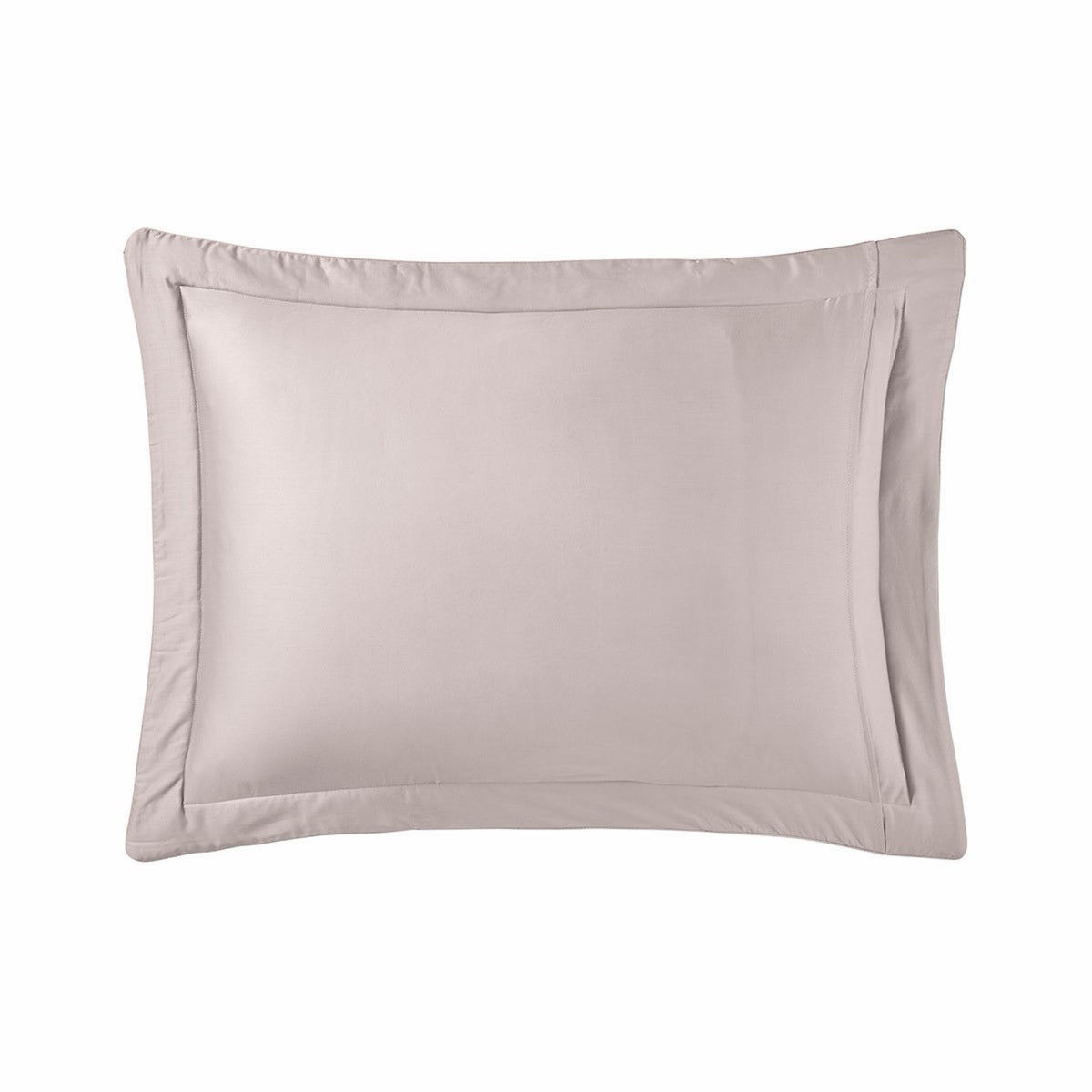 Back side of Yves Delorme Triomphe Quilted Sham in Loutre color