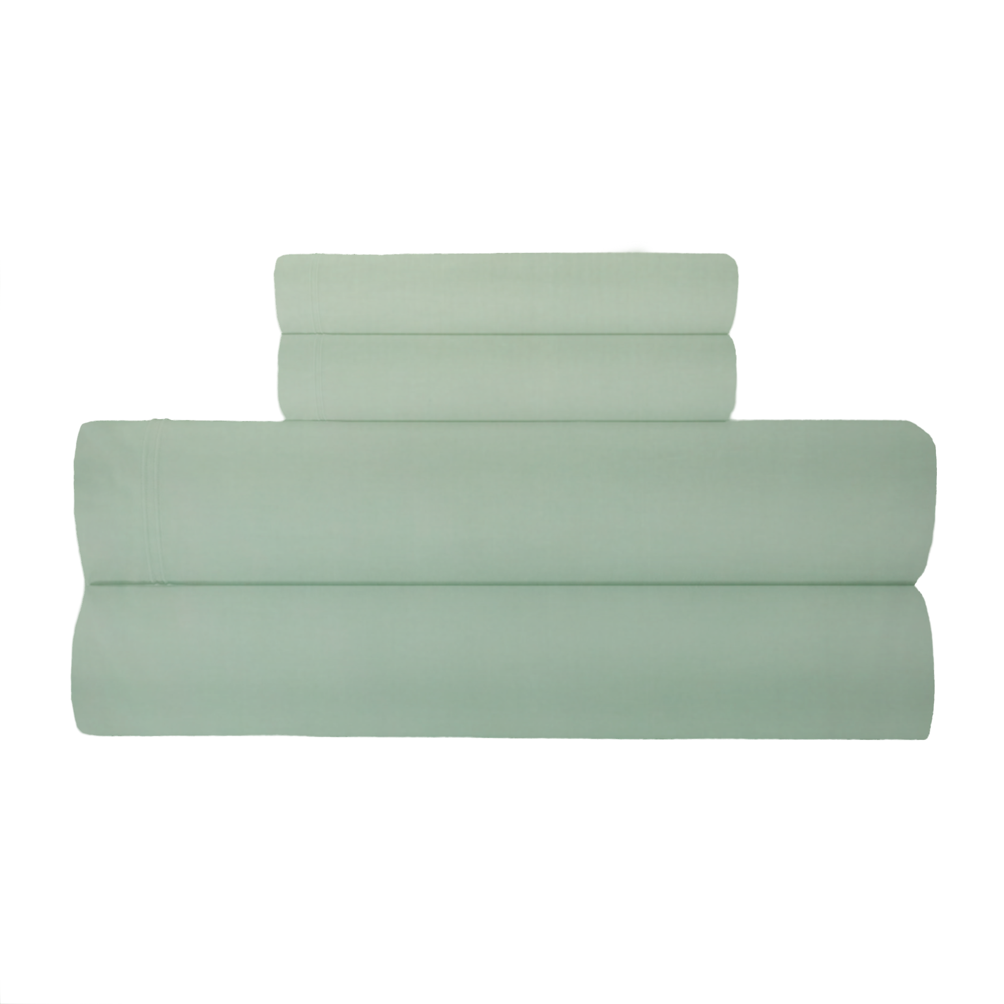 Stack of Yves Delorme Triomphe Sheet Set in Veronese Color