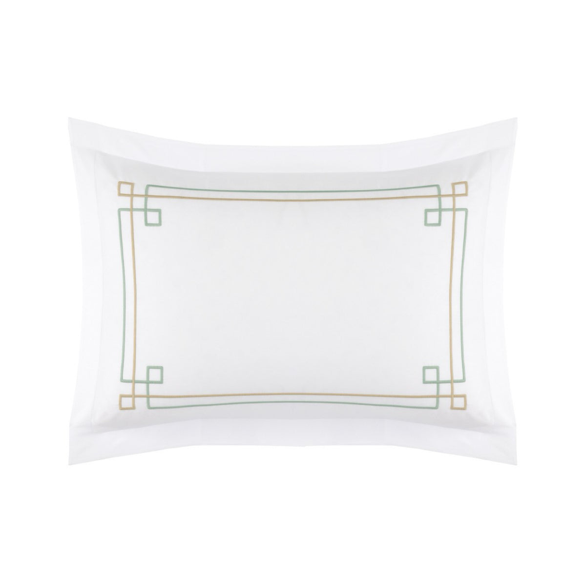 Sham Silo, crafted in organic cotton satin from the Yves Delorme Villa Bedding collection