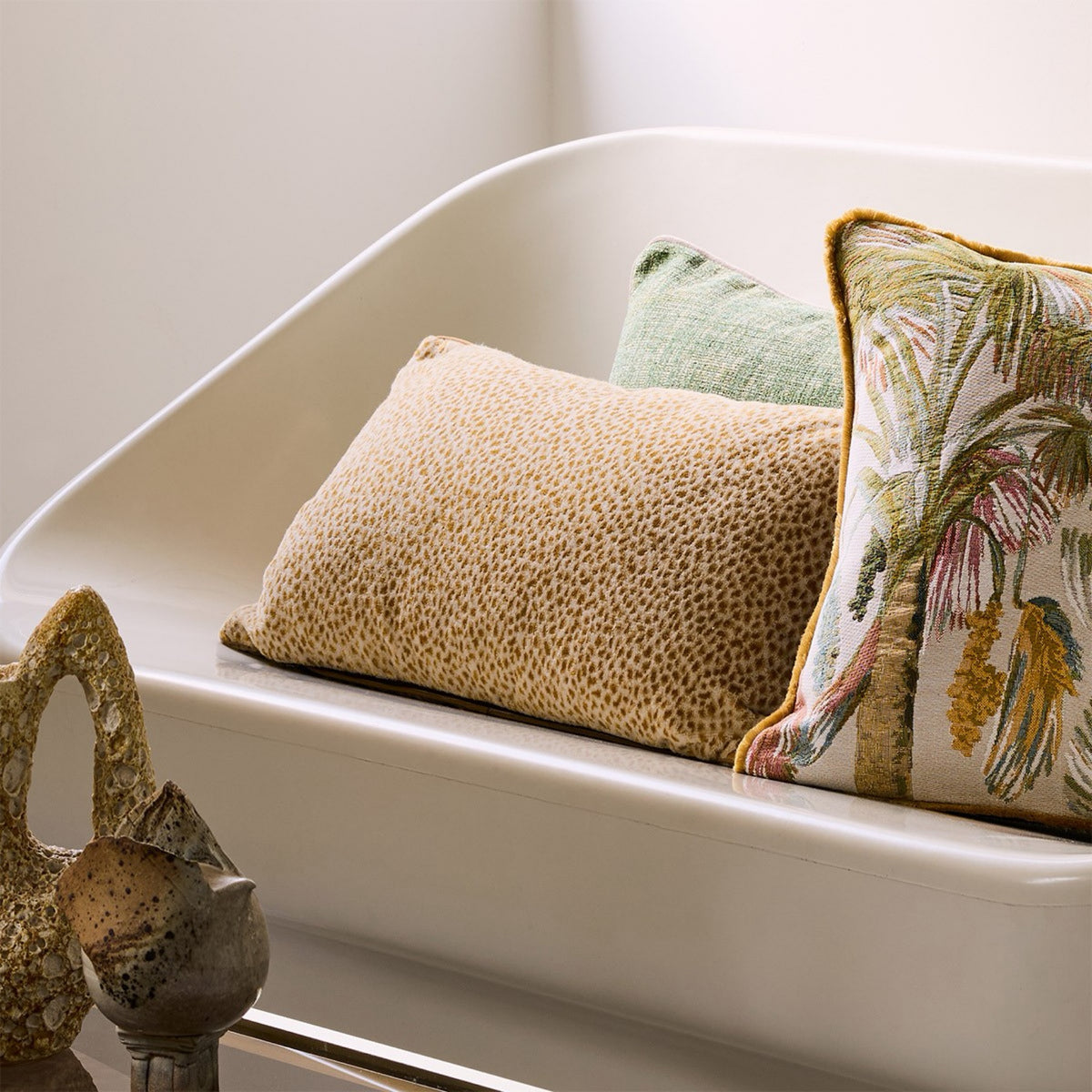 Beige Yves Delorme Zenaide Decorative Pillows with other decorative pipes design