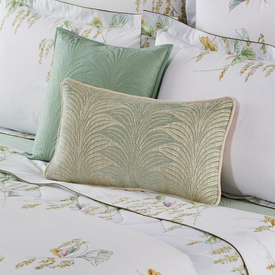 Yves Delorme Pollen Decorative Pillow on Pollen Bedding